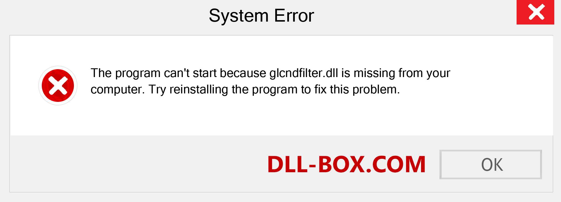  glcndfilter.dll file is missing?. Download for Windows 7, 8, 10 - Fix  glcndfilter dll Missing Error on Windows, photos, images